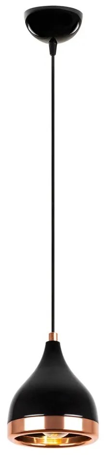 Черно/златно висящо осветително тял ø 14 cm Yildo – Opviq lights