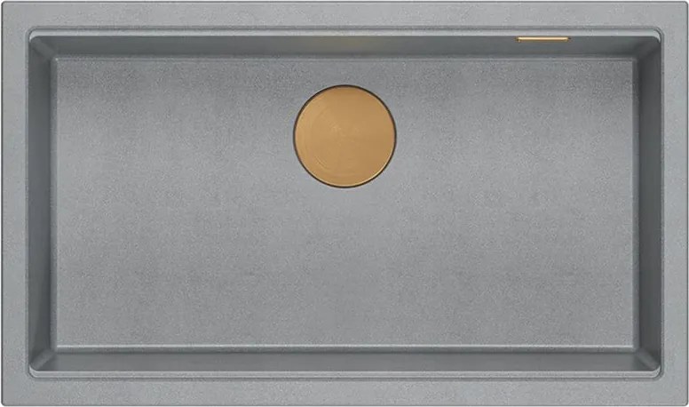 гранитна мивка Logan 110 Grey Metallic