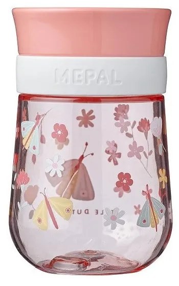 Светлорозова тританова детска чаша 300 ml Flowers &amp; butterflies – Mepal