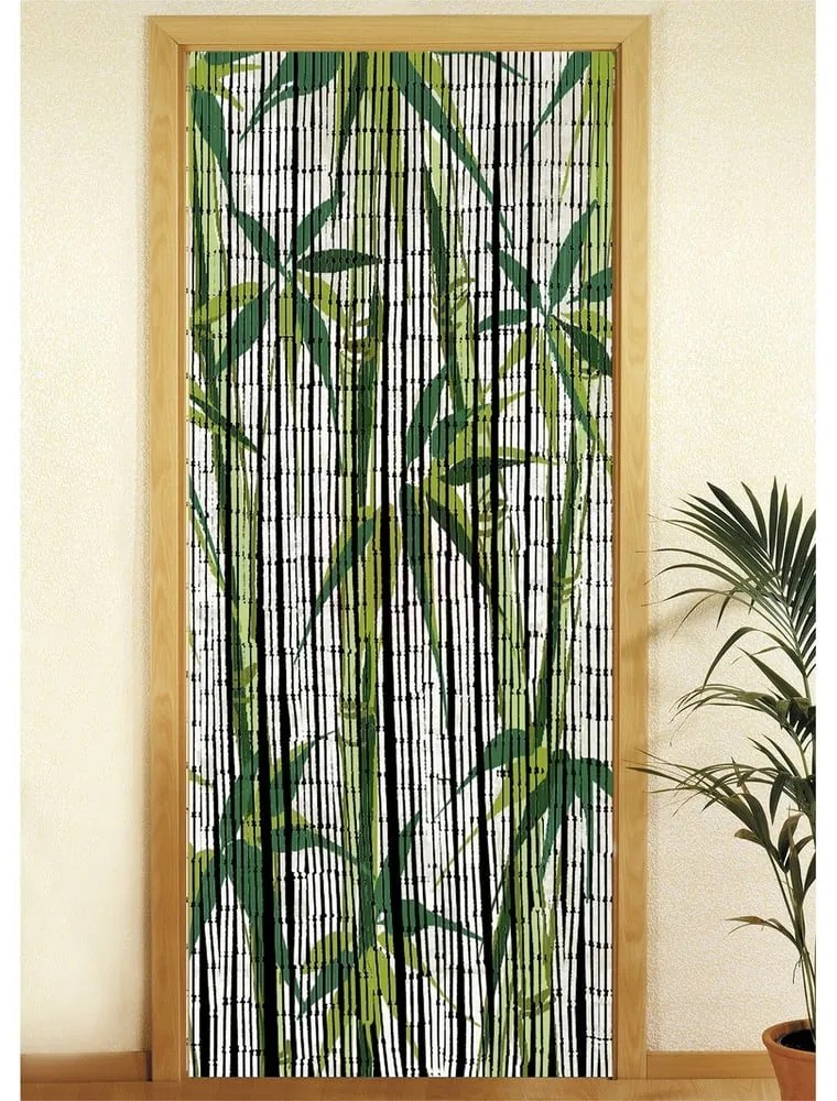 Зелена бамбукова завеса за врата 200x90 cm Bamboo - Maximex