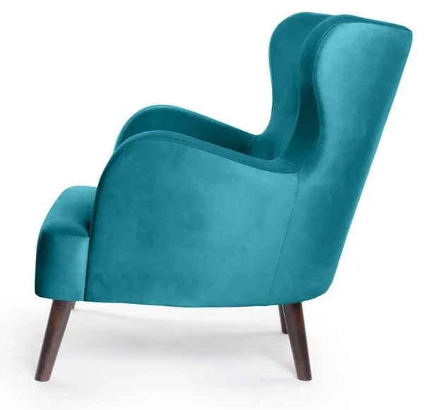 Тюркоазено кадифено кресло Noemye – Bonami Selection