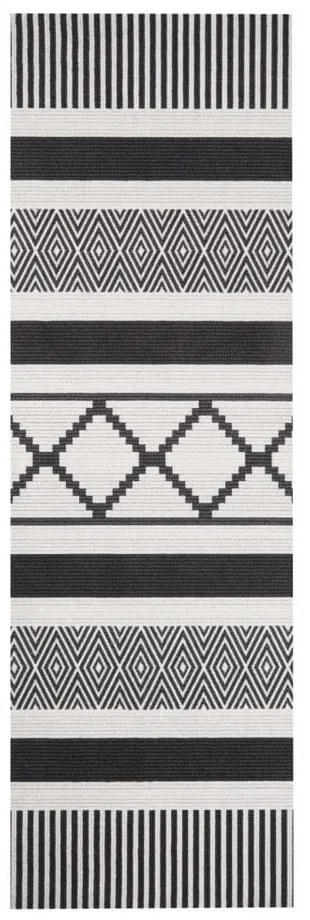 Черно-сива пътека Zala Living Cook &amp; Clean Urban, 45 x 140 cm