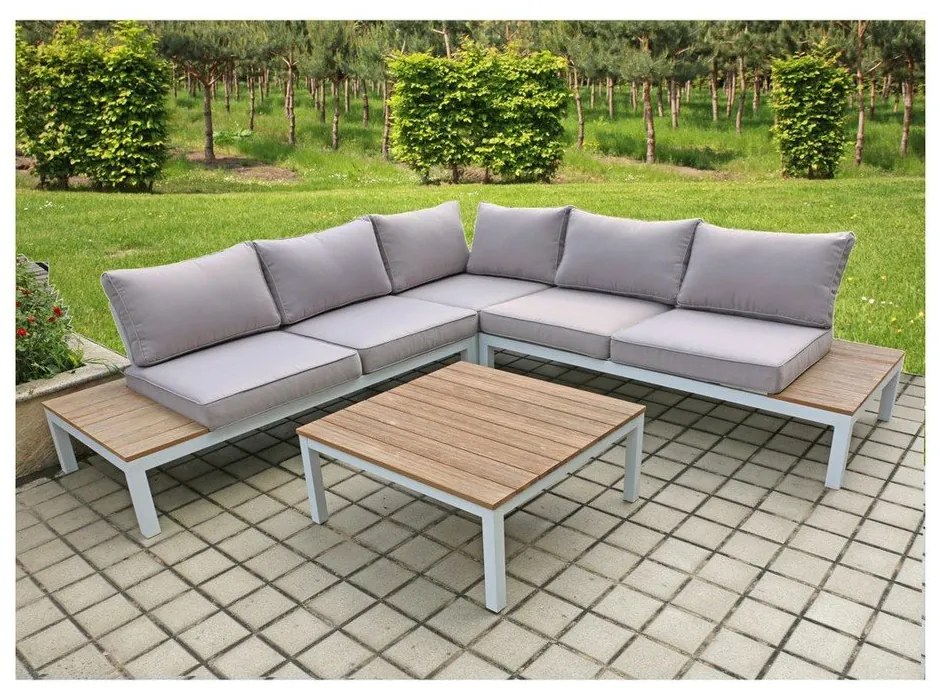 Градински ъглов диван с маса за съхранение Valentina - Garden Pleasure