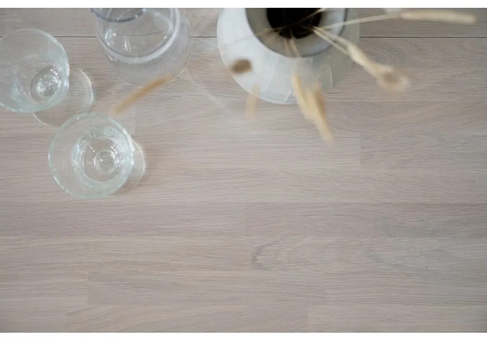 Светъл дъбов плот за удължаване на сгъваемата дъбова маса за хранене Filippa - Rowico