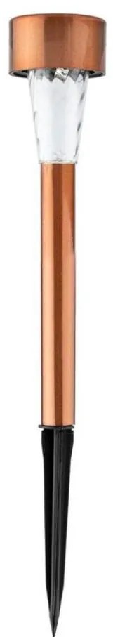 LED соларна лампа LED/2V 40 mAh IP44, медна