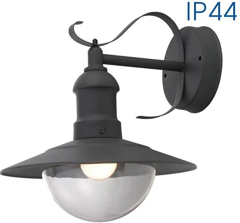 Градински аплик RIVIERA, сив, 1xE27