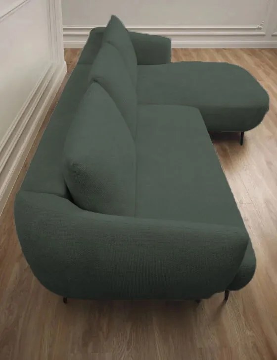 Ъглов диван Тери Мини-зелен-ляв