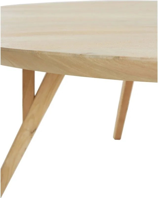 Кръгла трапезна маса от масивно манго ø 120 cm Quenza – Light & Living