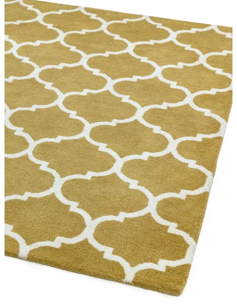Ръчно изработен вълнен килим в цвят жълта охра 160x230 cm Albany – Asiatic Carpets