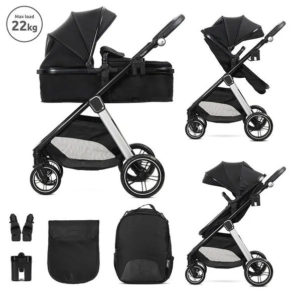 Комбинирана детска количка 2в1 ASPEN LORELLI - BLACK
