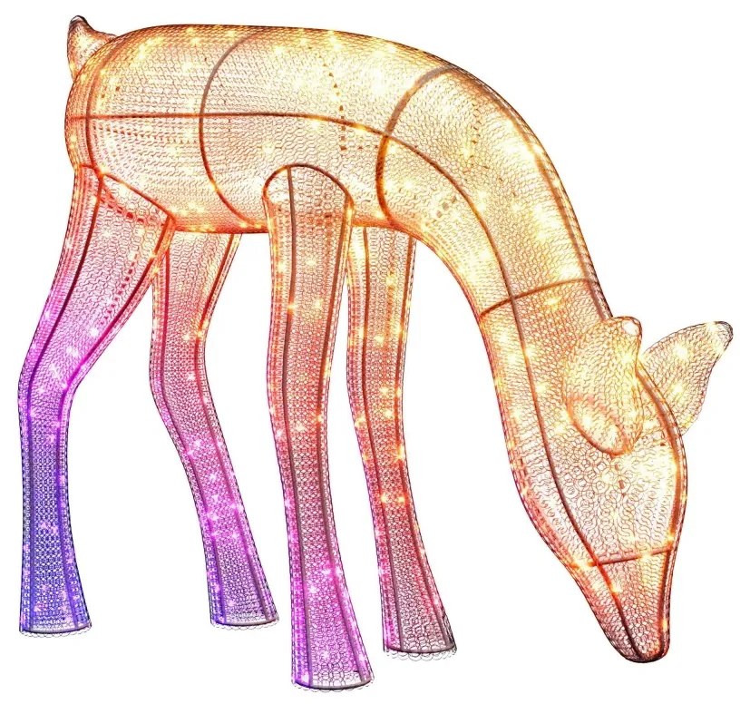 Twinkly TW3RD140SPP-TEU - LED RGBW Димируем екстериорен северен елен 160xLED IP44 Wi-Fi