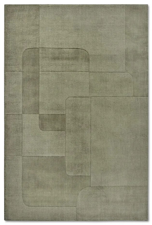 Зелен ръчно изработен вълнен килим 160x230 cm Charlotte – Villeroy&amp;Boch