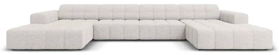 Светлосив ъглов диван (U-образен) Chicago - Cosmopolitan Design