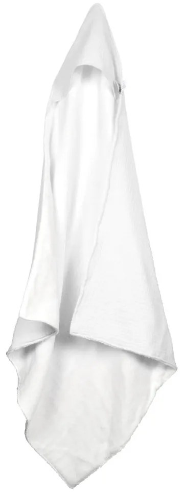 Бяла муселинова детска хавлия с качулка 75x75 cm – Bébé Douceur