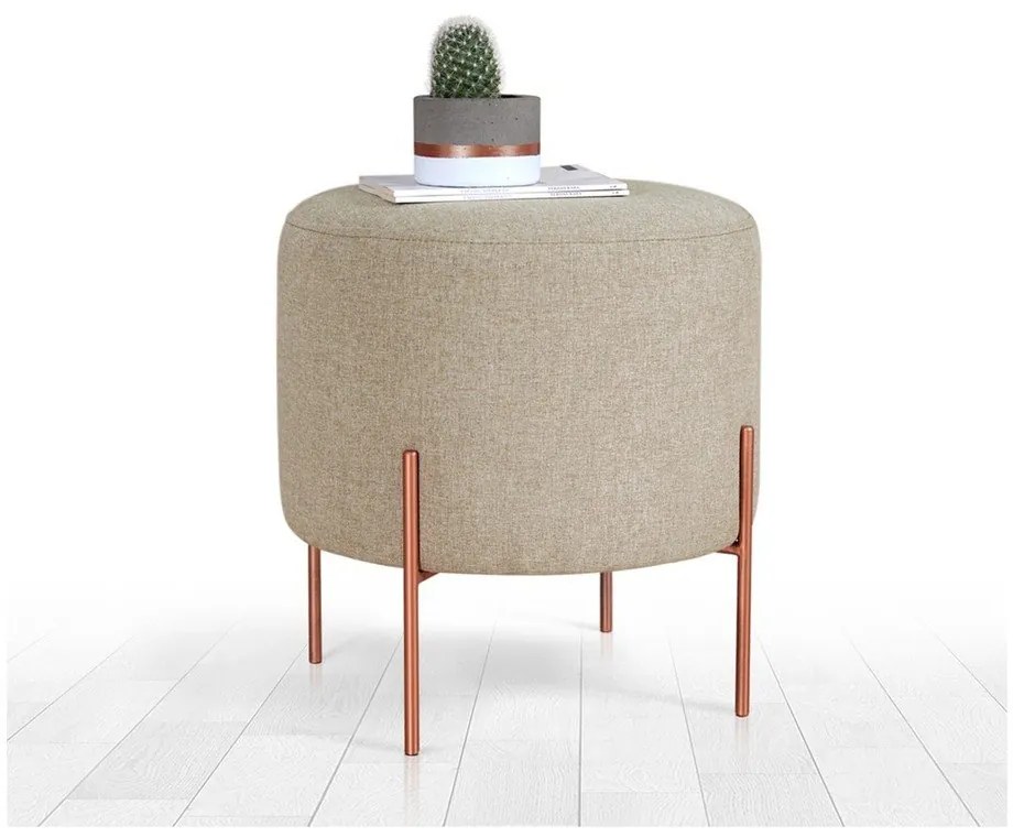 Бежова табуретка Copper – Artie