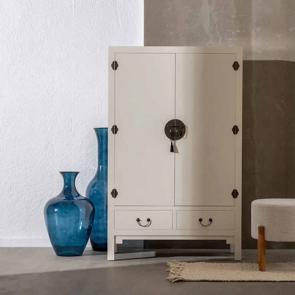 Бял гардероб 100x160 cm Oriente – Ixia