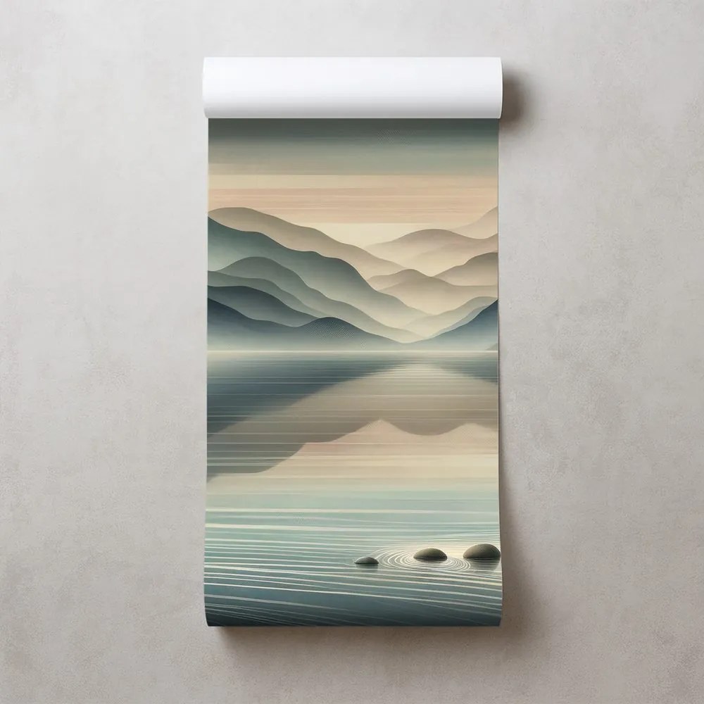 Тапет – Мъглива планинска панорама