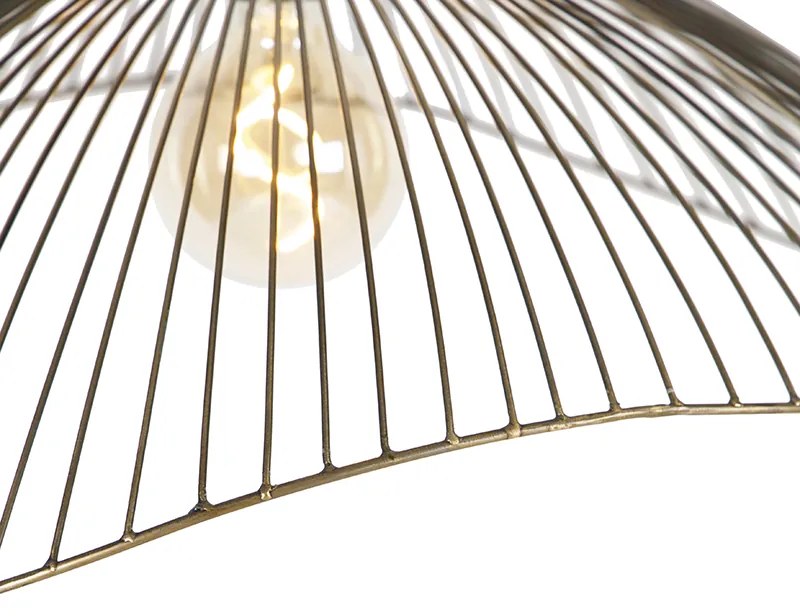 Дизайнерска висяща лампа месингов проводник 64cm - Pia