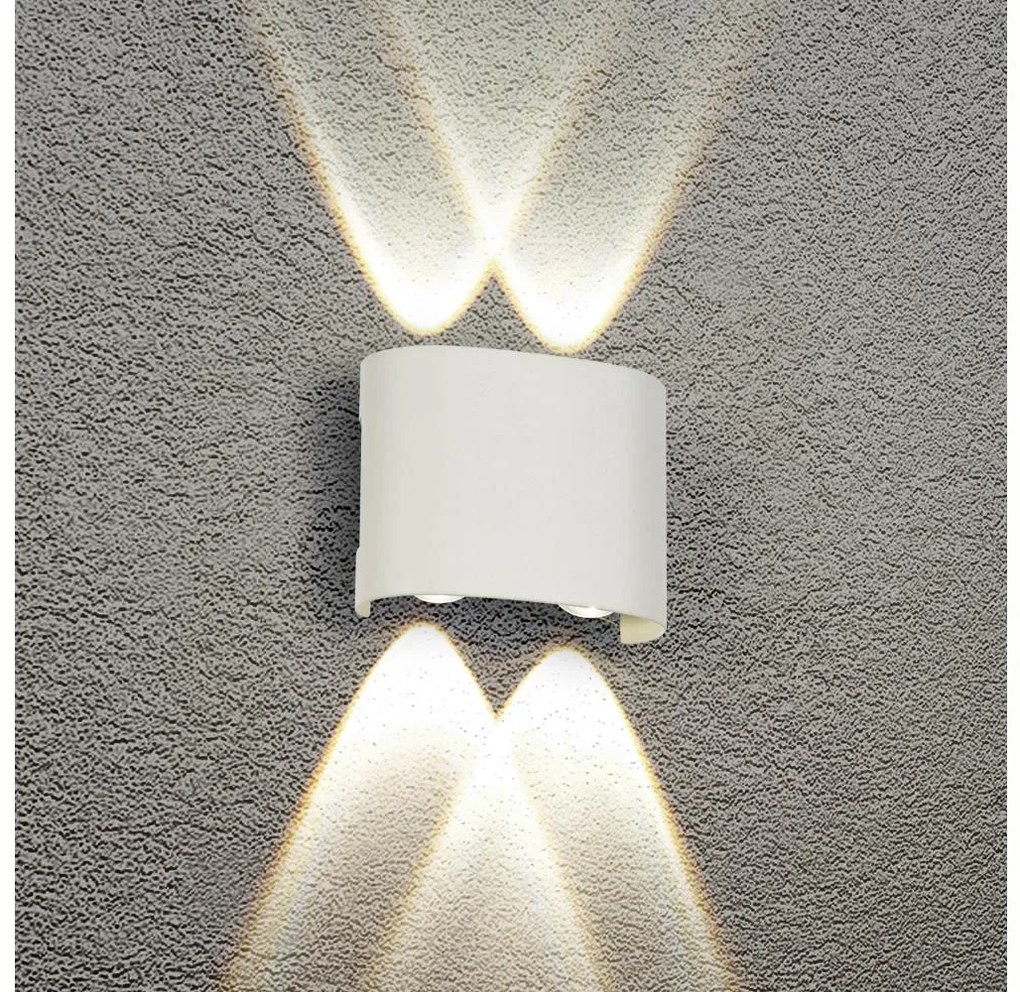 Brilagi - LED външно стенно осветително тяло FLAREBOX LED/4W/230V бяло IP65