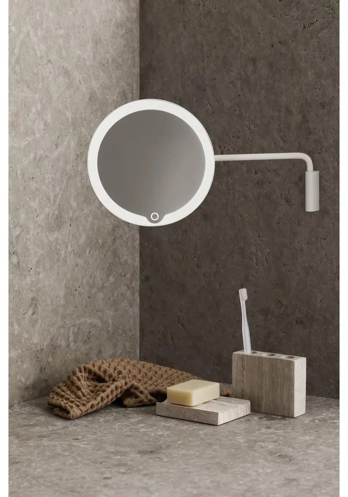 Стенно/козметично огледало със светлина/увеличително (5x) ø 20 cm MODO – Blomus