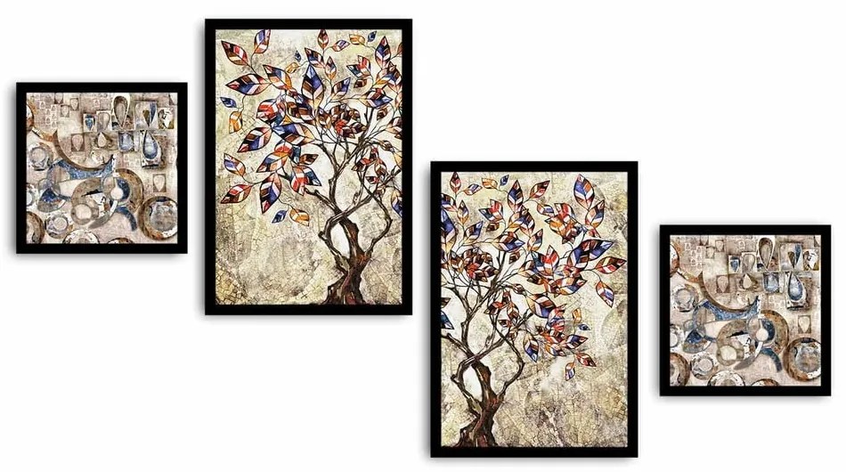 Картини в комплект 4 бр. 35x50 cm – Wallity