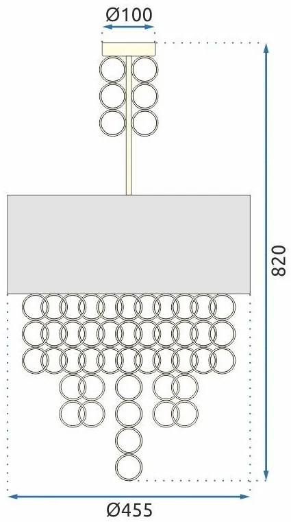 Пендел Black Gold 45cm APP683-3CP