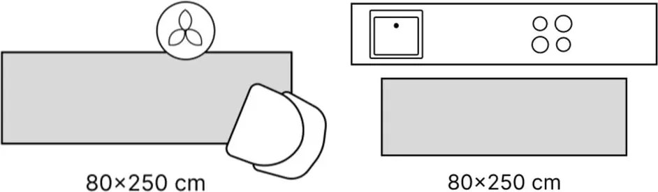 Пътека подходяща за пране 80x250 cm Fiesta – Ayyildiz Carpets