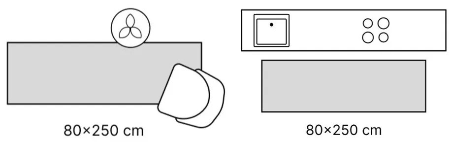 Зелен външен килим с протектор 250x80 cm Gemini - Elle Decoration