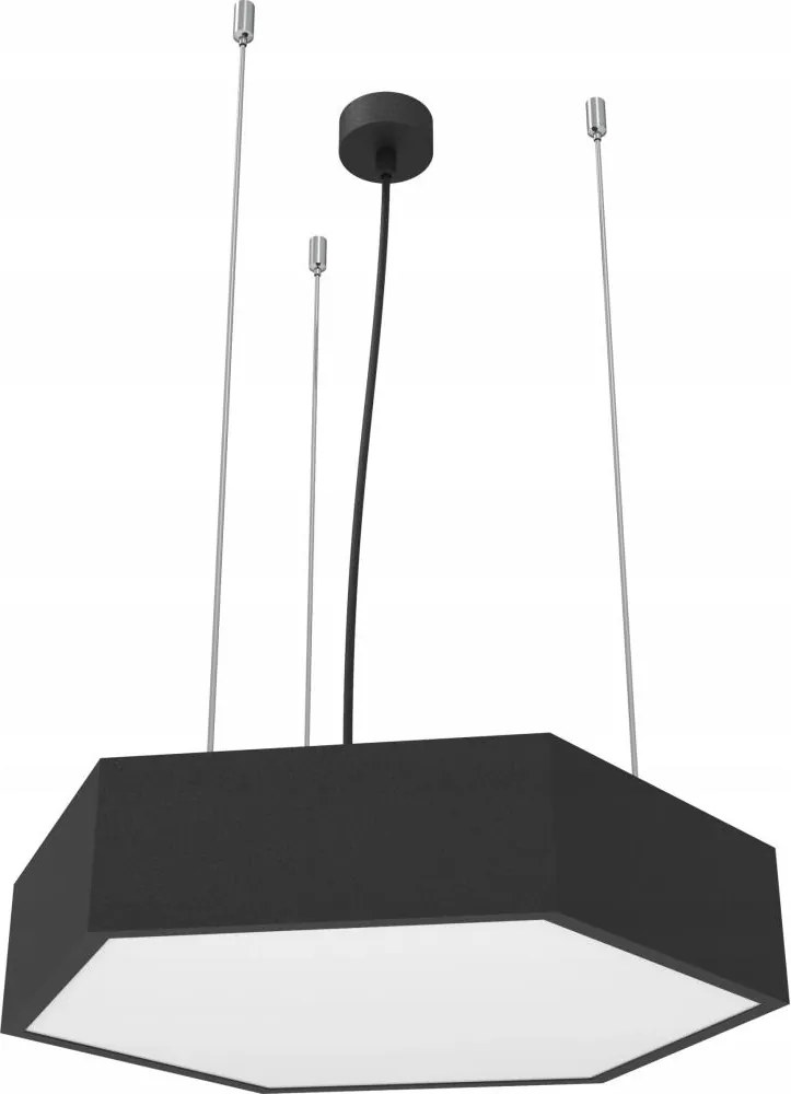 LED полилей на кабел LED/20W/230V черен