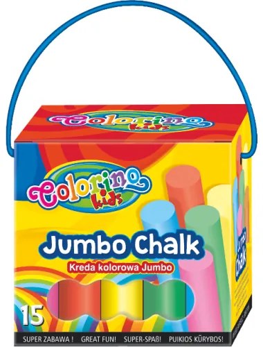 Colorino - Тебешири цветни 15 Jumbo в кутия