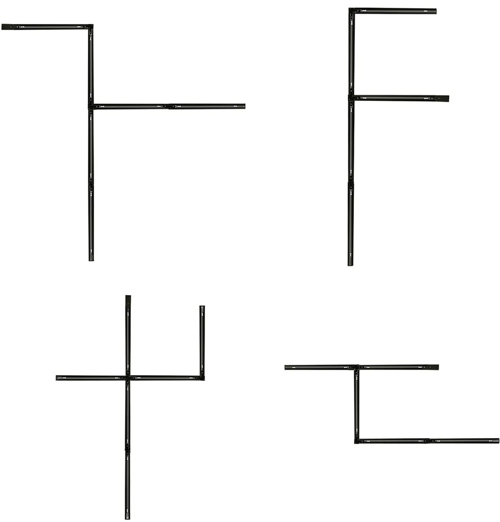 Модерна релсова система за осветление с 5 прожектора тъмен бронз 1-фазов - Iconic Ivy