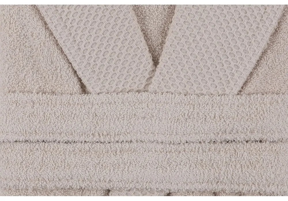 Бежов памучен халат размер XL Cappa - Foutastic