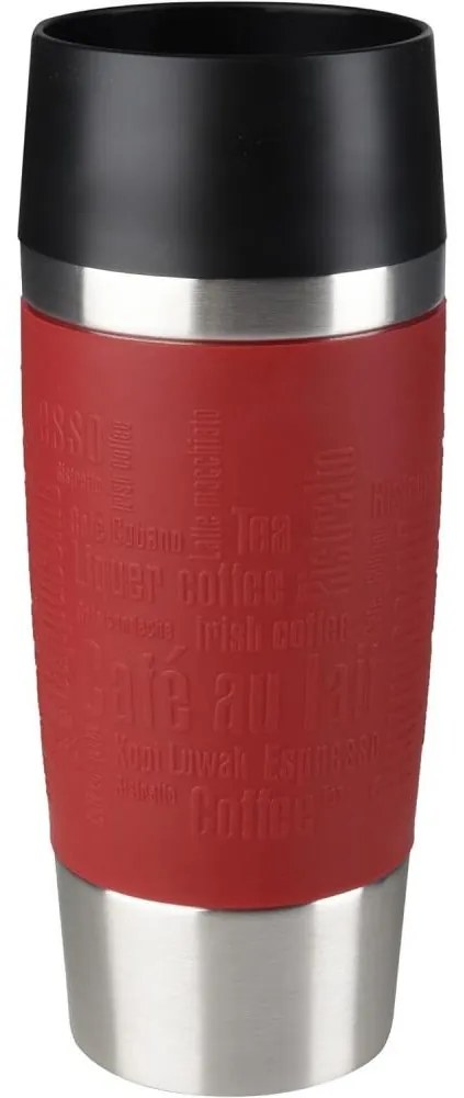 Tefal - Туристическа чаша 360 мл TRAVEL MUG неръждаем/червен