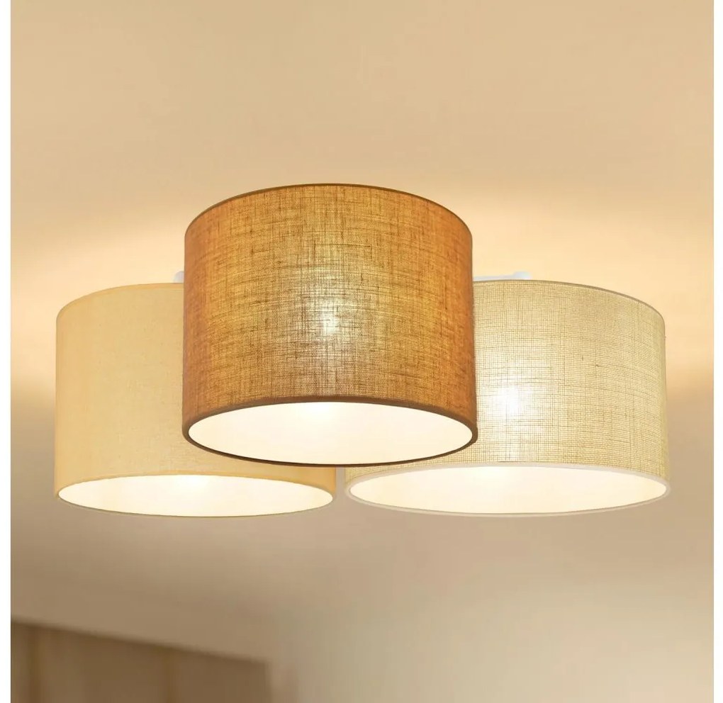 Brilagi - Таванно осветително тяло SPIDER 3xE27/15W/230V бежово/кремаво