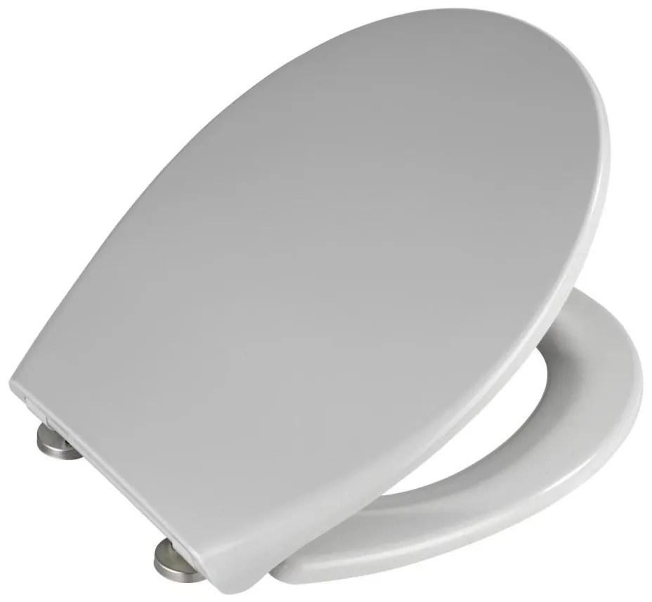 WENKO 22402100-WC седалка SAMOS 44,5x37,5 см сива/сребриста