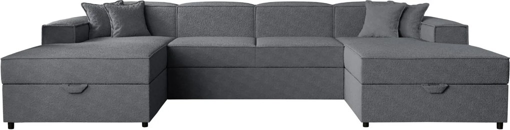 Ъглов диван Santos U-Тъмносив