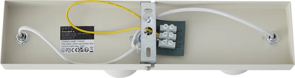 Модерен таванен спот бежов 3-светлини регулируем - Jeana