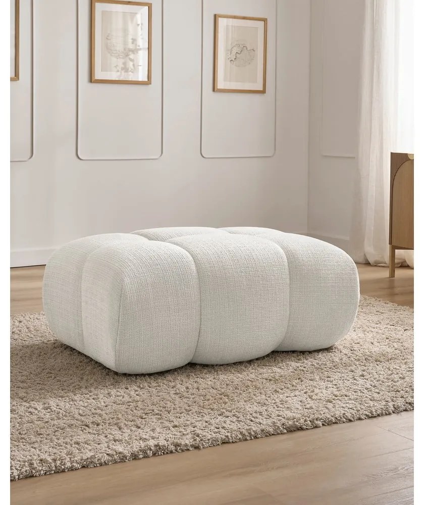 Бяла шенилова табуретка Ivane – Bobochic Paris