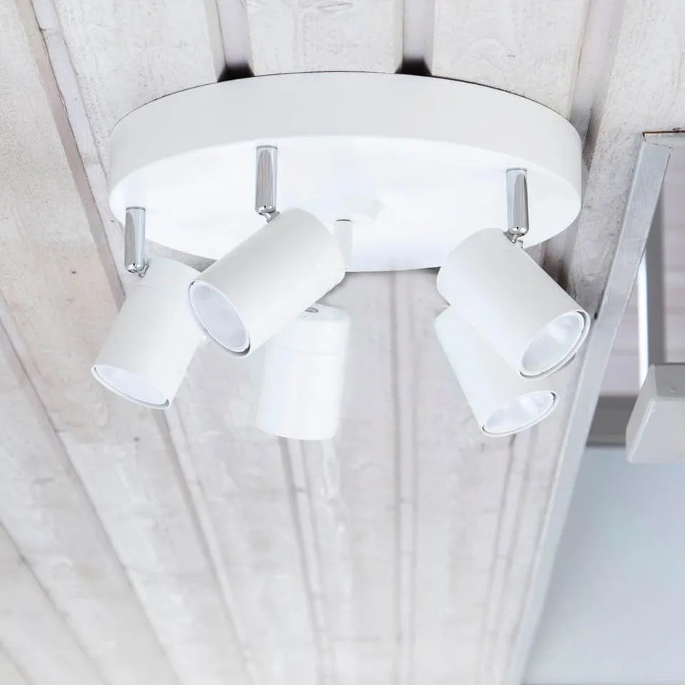 ByRydens 4200730-5002 - Точково осветително тяло CORRECT 5xGU10/7W/230V бяло