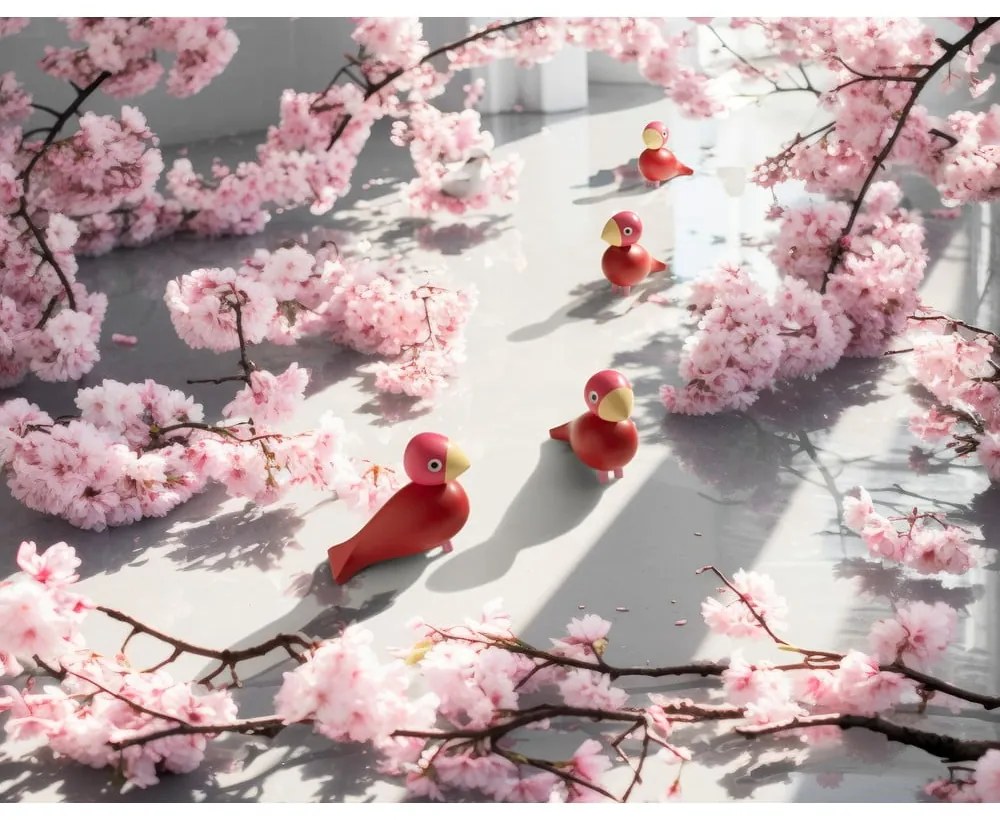 Статуя от масивно дърво (височина 12,5 cm) Bird Flora – Kay Bojesen Denmark