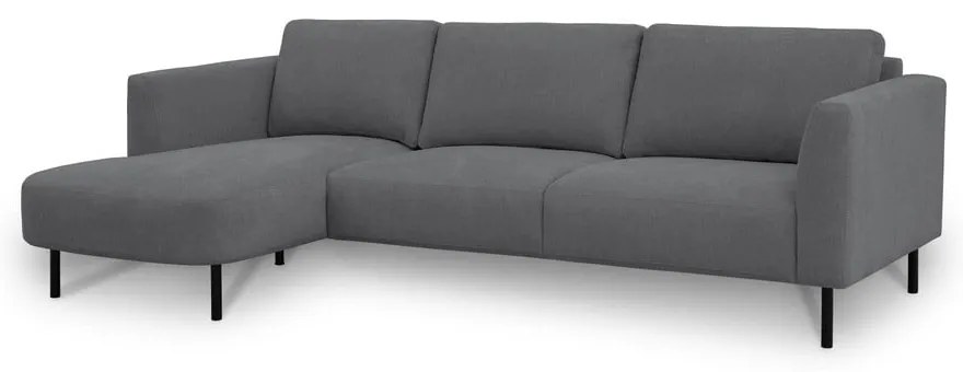 Тъмносив ъглов диван (ляв ъгъл) Hero – Scandic