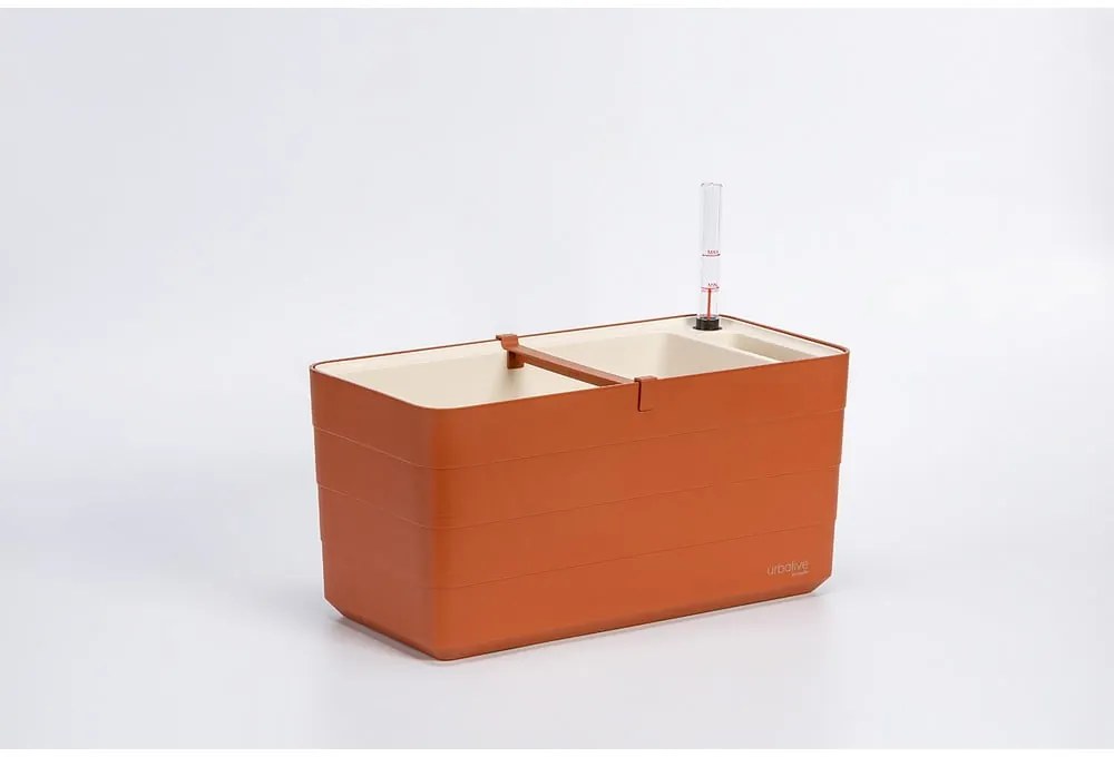 Пластмасова самополиваща се саксия за цветя 39,5 cm Berberis – Plastia