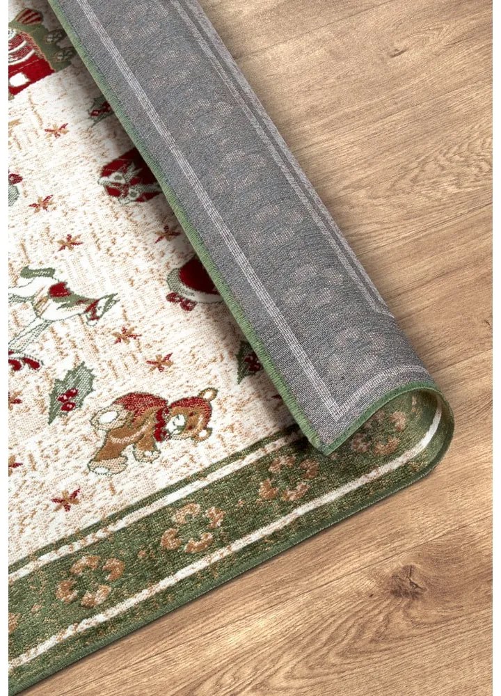 Зелен килим с коледен мотив със смес от памук 160x230 cm Toy's Delight Green Christmas – Villeroy&amp;Boch