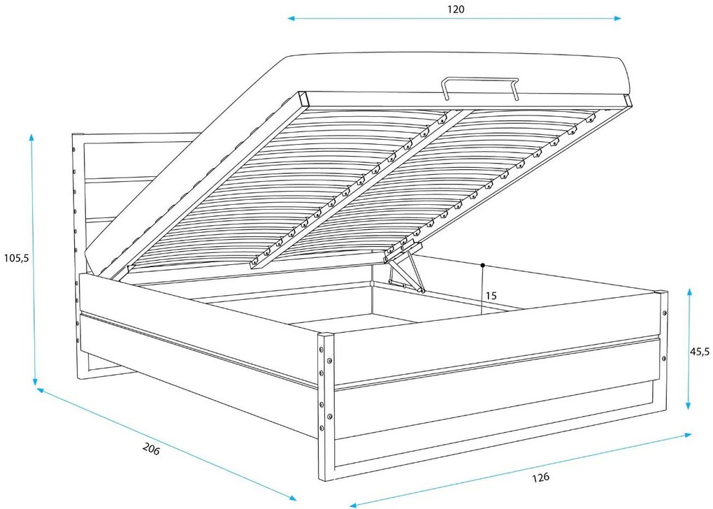Легло Mateo-120 x 200