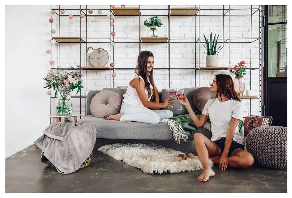 Сив и кафяв диван Jagger pouf - Bonami Essentials