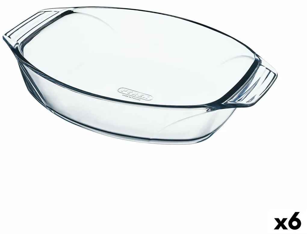 Ястие за печене Pyrex Irresistible Овална 35,1 x 24,1 x 6,9 cm Прозрачен Cтъкло (6 броя)