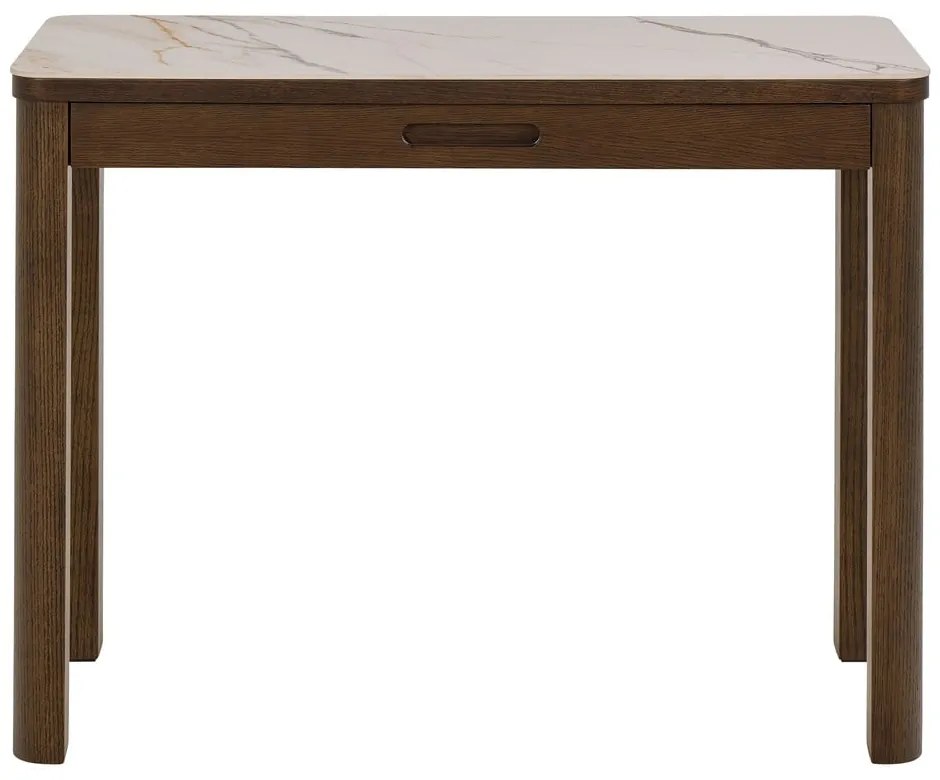 Конзолна маса с керамичен плот в бежов и тъмнокафяв цвят 40x100 cm Southampton – Actona