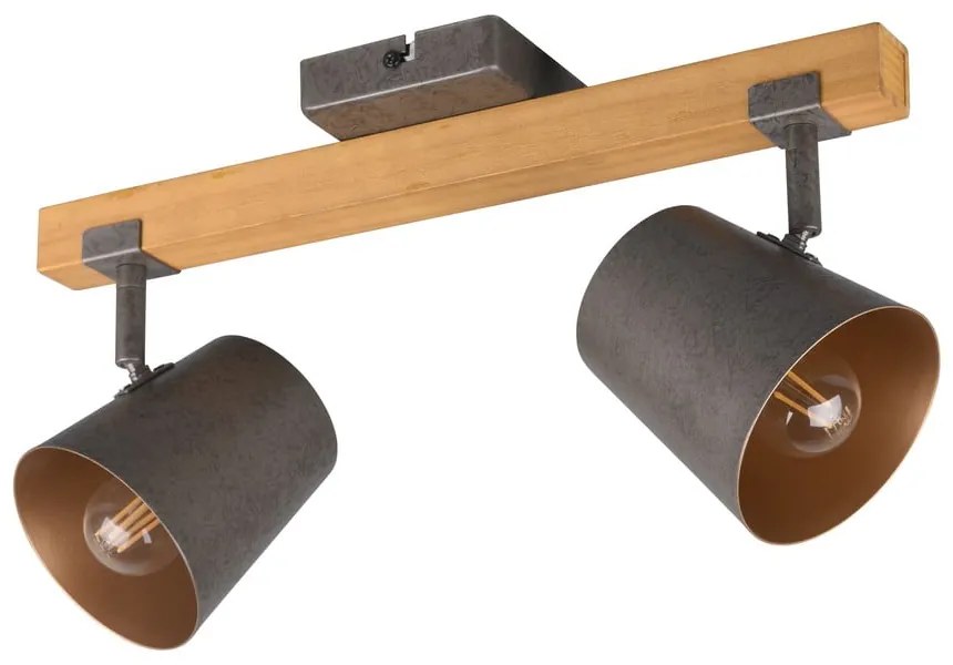 Прожектор в тъмносив и естествен цвят 14x42 cm Bell – Trio
