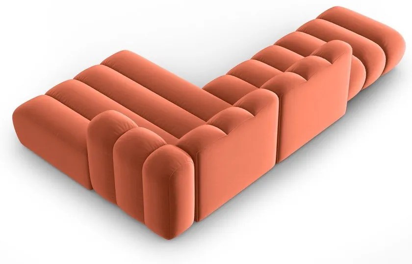 Розов ъглов диван (десен ъгъл) Lupine – Micadoni Home