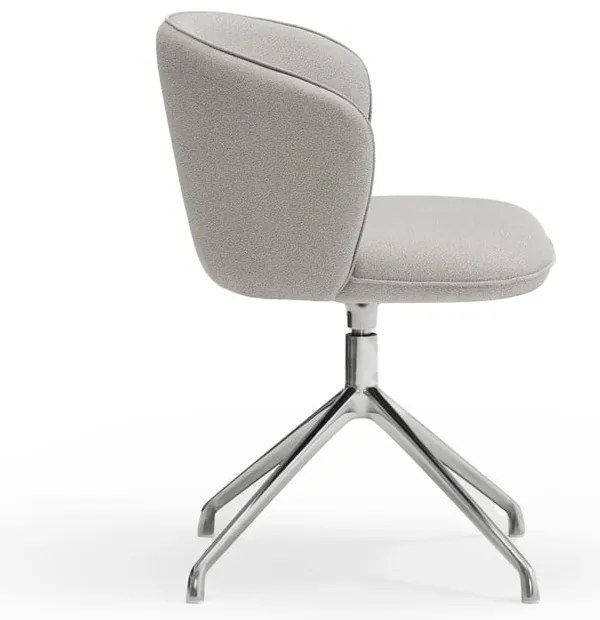 Светлосиви тапицирани трапезни столове в комплект 2 бр. Add – Teulat